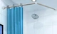 Штанга/карниз угловой для шторки для ванной Zerix CRS-A-80x80 80cm (нержавеющая сталь) (блистер) (ZX6100) - изображение 1