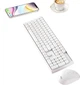 Комплект бездротовий Aigo CK104 Wireless White - зображення 2
