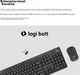 Комплект бездротовий Logitech MK370 Wireless/Bluetooth Black - зображення 8