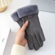Женские шерстяные перчатки Fashion Gloves. Серый - изображение 1
