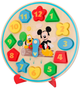 Сортер WOOMAX Disney Baby Дерев'яний годинник (8412842487048) - зображення 4
