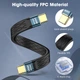 Кабель перехідник 8K USB Type-C M/M 240W 40Gbps E-Mark Chip Black, 13 см (44047) - зображення 3