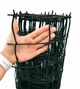 Сетка-ограждение «Клевер» 85×95 мм 50 см × 10 м — декоративная пластиковая сетка для забора, темно-зеленая - изображение 2