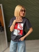 Жіноча футболка з принтом Fashion 42/44 графіт - зображення 2