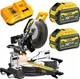 Торцювальна пила акумуляторна DeWalt 54V 305 мм з 2 акумуляторами 9 Аг (DCS781X2-QW) - зображення 1