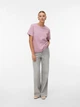 Футболка хлопковая женская Vero Moda 10294544 M Mauve Shadows (5715865623206) - изображение 3