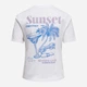 Футболка хлопковая женская ONLY 15346663 XL Bright White/Sunset (5715871557496) - изображение 7