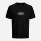 Футболка хлопковая длинная мужская Jack & Jones 12295049 2XL Black (5715873940968) - изображение 5