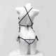 Сексуальное ажурное боди с доступом Бабочка Черный One size - изображение 4