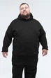 Худі оверсайз чоловічий Plus Size Black 3XL - зображення 2