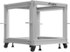 Stojak serwerowy Lanberg Open Rack 19" 9U 600x600-1100 Grey (OR01-6109-S) - obraz 1