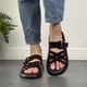 Женские шлепанцы из натуральной замши ITstyle Коричневые 39 25 см (9831) - зображення 3