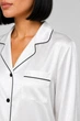 Жіноча шовкова піжама BOBRAND "Classic white" - M - изображение 4
