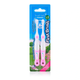 Зубные щетки Brush-Baby First Brush от 0 до 18 месяцев (розовая), 2 шт - изображение 1