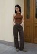 Женский Топ Стаф Коричневый Базовая Майка Staff Peo Brown XS (393339) - изображение 4