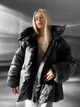 Жіноча куртка зимова чорна базова L-XL (369683) - зображення 6