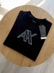 Мужская Футболка Арманская Брендовая Базовая Черная С Логотипом Armani M (387827) - изображение 2