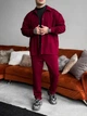Чоловічий Комплект Сорочка Штани Бордовий Замшевий Коттон Базовий S (369569) - зображення 4