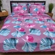Комплект постельного белья Moon&Star Евро 200x220 см наволочки 4 х 70х70 см Aqua Petals Бязь Gold Люкс (MS-820010164) - изображение 2