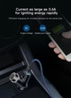 Автомобильное зарядное устройство Baseus Y type dual USB+cigarette lighter extended car charger 3.1 A Black - изображение 4