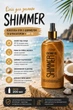 Кокосовое масло Top Beauty для загара с шимером Shimmer Coconut Oil Gold 200 мл - изображение 1