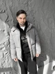 Мужская Зимняя Куртка Баллон Серая Однотонная XL (369381) - изображение 8