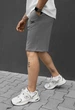 Шорты Мужские Стаф Серые Трикотажные С Логотипом Спортивные Staff Dje Gray Logo M (393488) - изображение 4