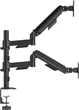 Настольный крепеж для двух мониторов Gembird 17-32" Black (MA-DA2P-02) - изображение 2