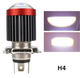 LED лампа H4 для мотоцикла 12 V с CSP линзой для ближнего и дальнего света - изображение 1