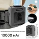 Портативный поясной вентилятор с функцией Power Bank, фонариком и 5 скоростями 10000 мАч - изображение 6
