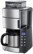 Кавоварка Russell Hobbs крапельна Grind and Brew 1л, мелена, LED-дисплей, сріблясто-чорний (00110203) - изображение 1