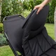 Шезлонг-кровать туристический Outtec Sun Zen раскладной мягкий с матрасом черный - изображение 4