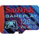 Карта памъяти SanDisk 128GB microSD class 10 UHS-I U3 V30 A2 GamePlay (SDSQXAA-128G-GN6XN) - изображение 1