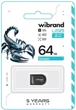 Флеш накопичувач USB 64Gb Wibrand Scorpio, Black, USB 2.0 (WI2.0/SC64M3B) - зображення 2
