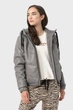 Жіноча сіра двостороння куртка REVERSIBLE FAUX LEATHER DKNY XS DP1J9042 - изображение 1