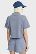 Жіноче блакитне поло Overdyed G-Star RAW XS D26086,D966 - зображення 3