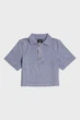 Жіноче блакитне поло Overdyed G-Star RAW XS D26086,D966 - зображення 6