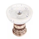 Чаша Aroma Zulu Glaze White/Blue для кальяна 8.5см бело-синяя глина в гларузи - изображение 2