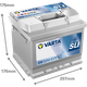 Автомобильный аккумулятор Varta Dynamic SLI 12В 52Ah 520A R+ для легкового авто (552401052) - изображение 5
