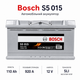 Автомобільний акумулятор Bosch S5 12В 110Агод 920А R+ для легкового авто (0 092 S50 150) - зображення 2