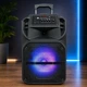 Портативная акустическая система LiGE-1722 Bluetooth колонка с беспроводным микрофоном, FM, USB, AUX, аккумуляторная - изображение 2