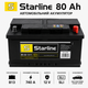 Автомобильный аккумулятор Starline 12В 80Ah 740A R+ для легкового авто (BA SL 80P) - изображение 2