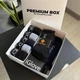 Подарочный бокс для мужчины трусы боксеры кельвин кляйн и носки Winter Premium Box CK Boxer Black M (240414) - изображение 2