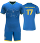 Форма футбольная детская Zinchenko (Зинченко) 17 Ukraine (Сборная Украины), сезон 24/25, 30 размер, рост 160-165 см, синяя - изображение 1