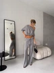 Жіночий костюм AVOCADO (кофта+штани) Milirud 44 Сірий (652-2-ONESIZE) - зображення 3