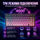 Бездротова ігрова механічна клавітура AULA F75 Pink gradient - зображення 8