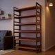 Книжный стеллаж Loft 120×32×192 см на 6 полок CA72A Deep Walnut - изображение 9