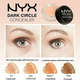 Пигментированный консилер маскирующий темные круги под глазами NYX Professional Makeup Dark Circle Concealer оттенок Fair DCC01 - изображение 4