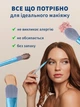 Пензлики для макіяжу обличчя тіней тонального крему професійні VMHouse пензлі міні набір 8 пензлів для хайлайтера сіро-блакитний (0121-0002) - зображення 6