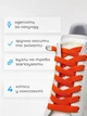 Шнурки для обуви и ботинок эластичные с фиксатором плоские широкие 8 мм VMHouse яркие шнурки для кроссовок длина 95 см без завязывания оранжевые (0145-0009) - изображение 2